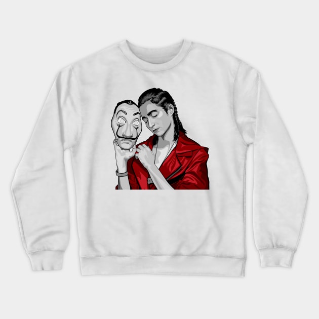 Money Heist Nairobi Crewneck Sweatshirt by Paul Draw